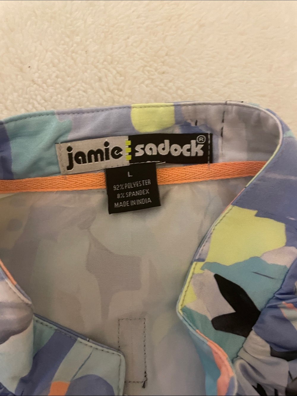 Jamie Sadock Pastel Abstract Print Sleeveless Golf Top - Multi - Picture 2 of 8